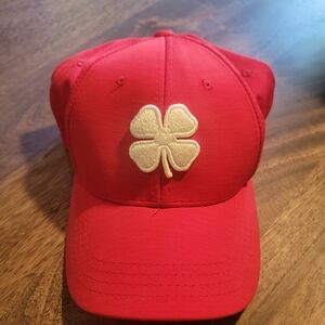 Men's Red Black Clover Cap